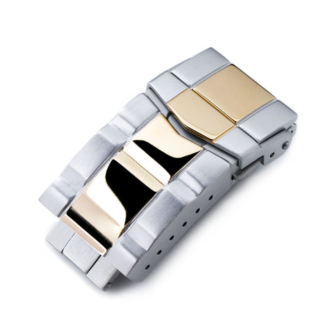SUB Double Locks Diver's Clasp, 2-tone IP Polished Gold