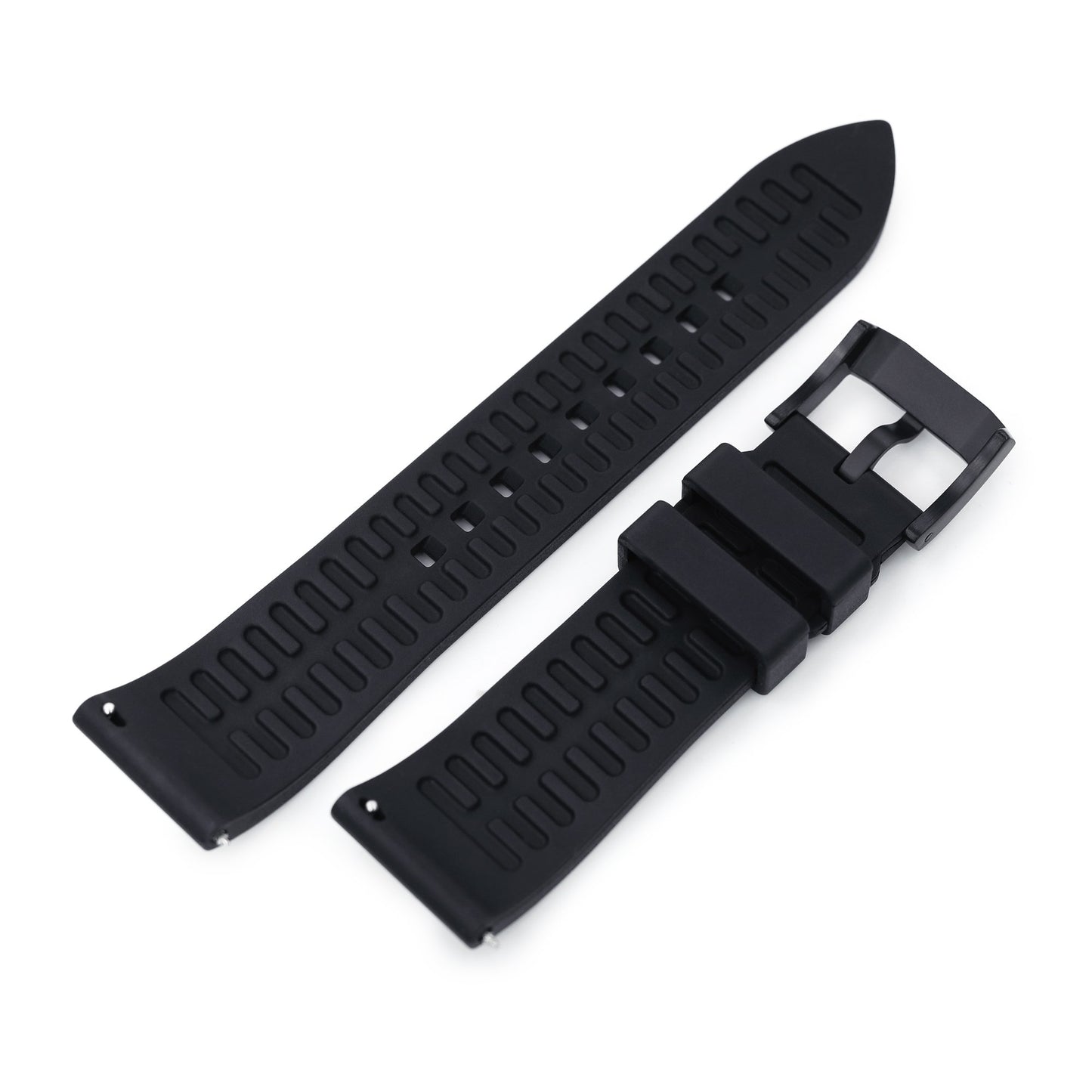 Seiko Turtle Crafter Blue Fitted Curved End Rubber Straps | Strapcode