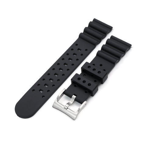 Straight End Black Diver FKM Rubber Quick Release