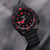 Seiko 5 Sports SRPD83K1 Black Hard Coating Red Lume Street Style Taikonaut Watch Bands