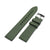 20mm Quick Release Watch Band Military Green Groove Stripe FKM Rubber Strap Polished Taikonaut Watch Bands