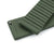 20mm Quick Release Watch Band Military Green Groove Stripe FKM Rubber Strap Polished Taikonaut Watch Bands