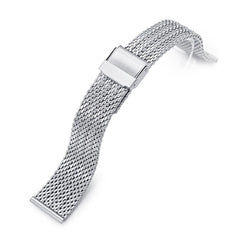 20mm Milanese Bony Wire Mesh Band, Brushed