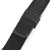 20mm, 22mm Tapered Milanese Wire Mesh Band, PVD Black