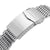22mm Tapered "SHARK" Mesh Band Watch Bracelet Polished | Strapcode