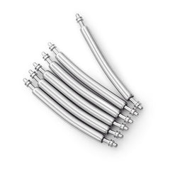 22mm Curved Spring Bars Double Shoulder 2.0mm Dia. (pack of 6 pieces)
