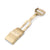 18mm Stainless Steel V Clasp Double Lock Button Diver Buckle, Brushed  IP Gold