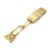 18mm Wetsuit Ratchet Watch Buckle / Gold Diver Clasp | Strapcode