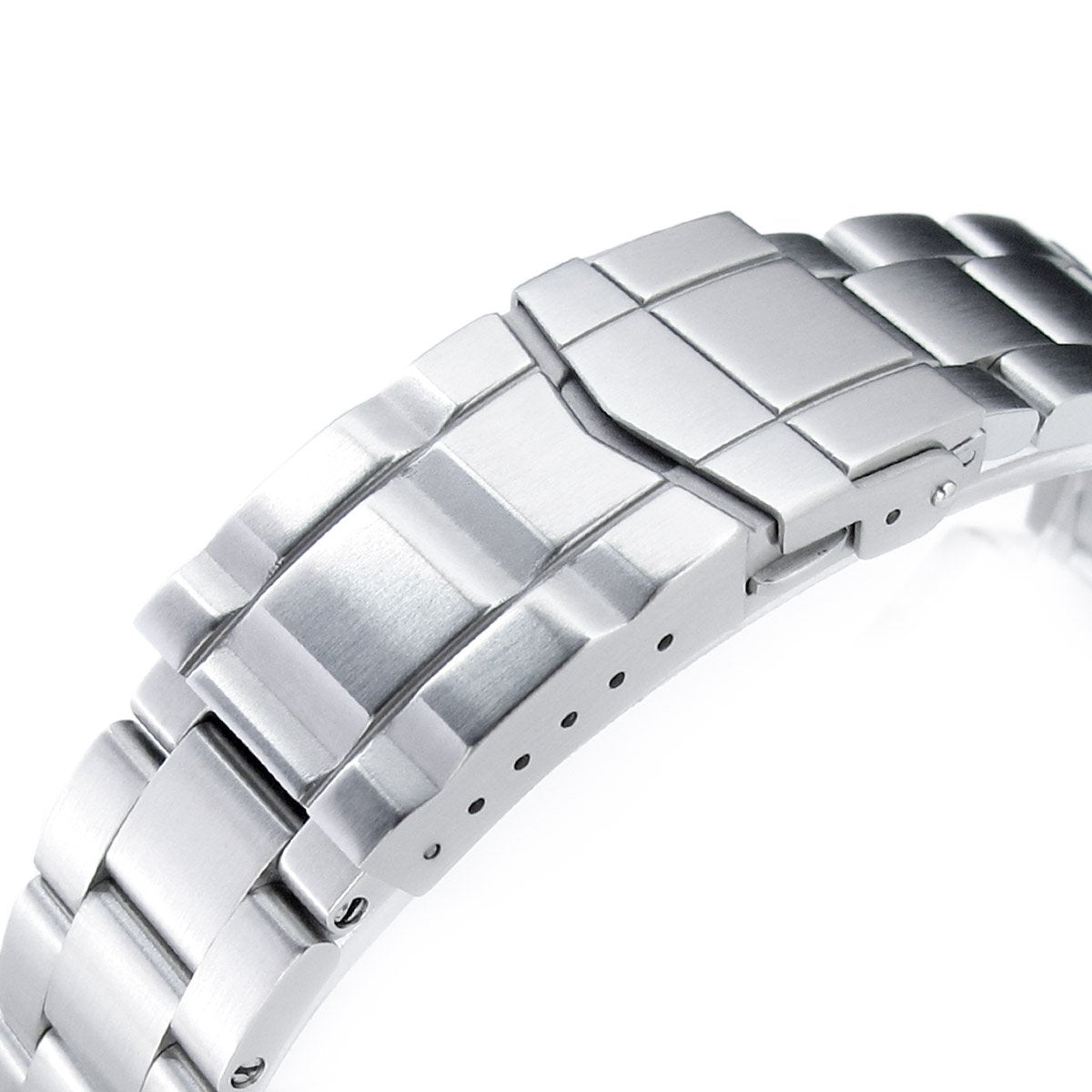 20mm Super-O Boyer 316L Stainless Steel Watch Bracelet for Seiko Mini Turtles SRPC35, SUB Clasp, Brushed