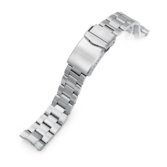 20mm Super-O Boyer 316L Stainless Steel Watch Bracelet for Seiko Mini Turtles SRPC35, V-Clasp, Brushed