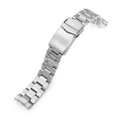 20mm Super-O Boyer 316L Stainless Steel Watch Bracelet for Seiko Mini Turtles SRPC35, V-Clasp, Brushed