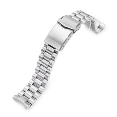 20mm Endmill 316L Stainless Steel Watch Bracelet for Seiko Mini Turtles SRPC35, Brushed V-Clasp Taikonaut Watch Bands