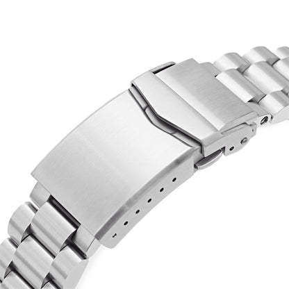 20mm Endmill 316L Stainless Steel Watch Bracelet for Seiko Mini Turtles SRPC35, Brushed V-Clasp Taikonaut Watch Bands