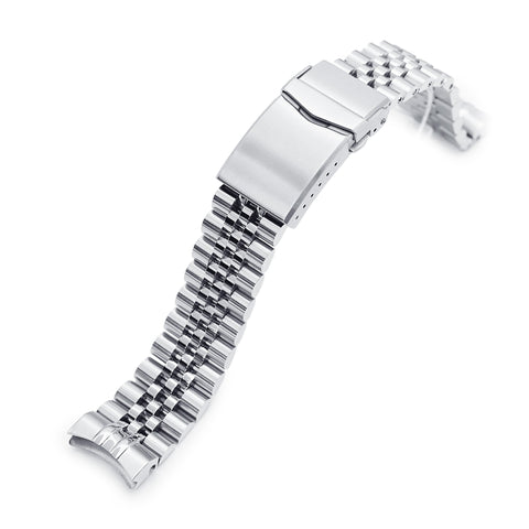20mm Super-J Louis compatible with Seiko Baby MM200 V-Clasp Brushed