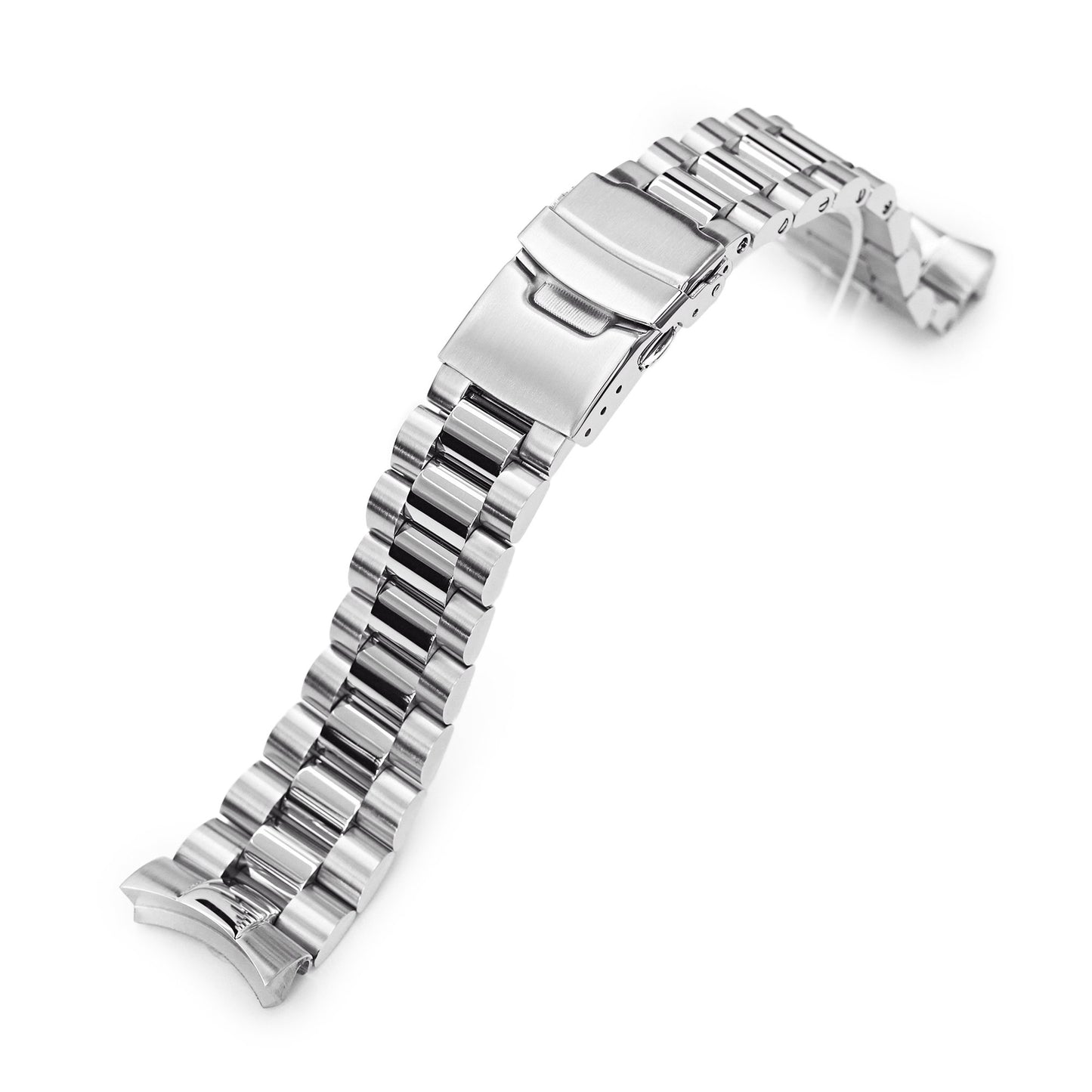 22mm Endmill 316L Stainless Steel Watch Band for Seiko SKX007, Brushed and Polished Diver Clasp Taikonaut