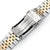 22mm Super-J Louis compatible with Seiko SRP775 Two Tone IP Gold with 2T SUB Clasp