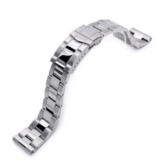 22mm Super-O Boyer watch band universal straight end version, Brushed & Polished SUB Clasp
