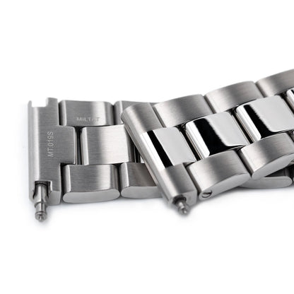 22mm Super-O Boyer watch band universal straight end version, Brushed & Polished SUB Clasp
