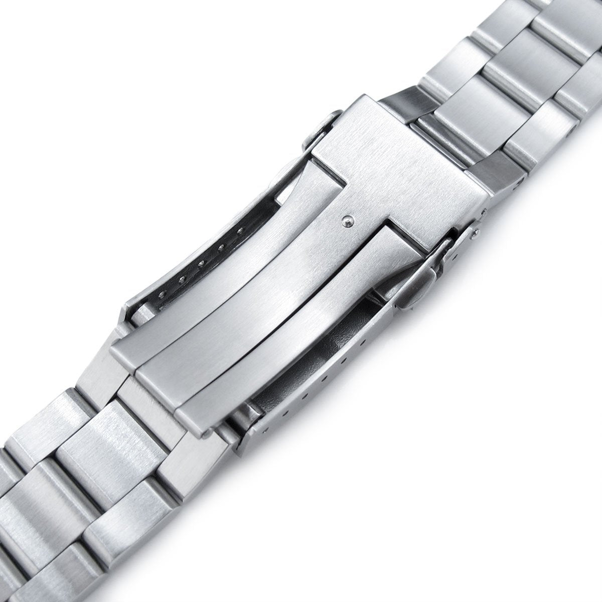 22mm Super-O Boyer watch band universal straight end version, Brushed & Polished SUB Clasp

