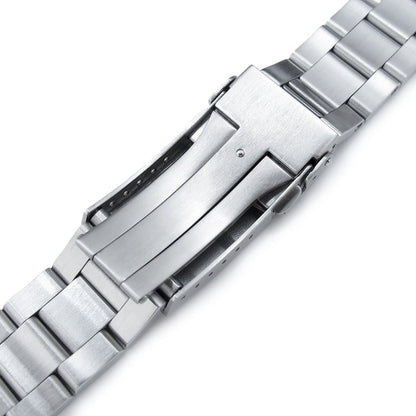 22mm Super-O Boyer watch band universal straight end version, Brushed & Polished SUB Clasp
