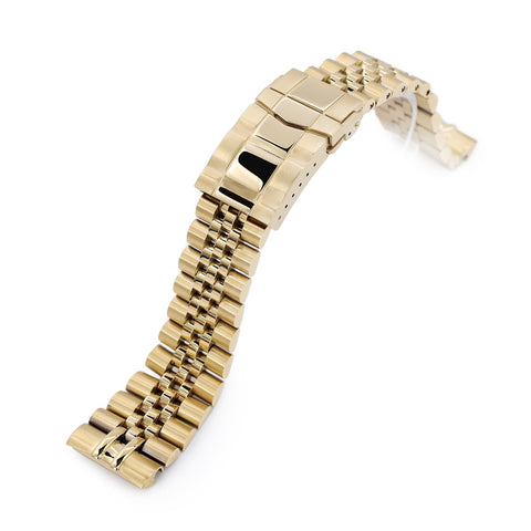 22mm Endmill compatible with Seiko SRPC49K1, V-Clasp full IP Gold