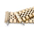 22mm Endmill compatible with Seiko SRPC49K1, V-Clasp full IP Gold