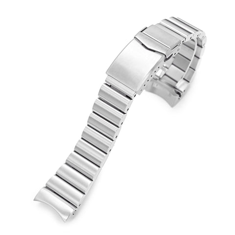 22mm Bandoleer compatible with Seiko 5 V-Clasp Brushed