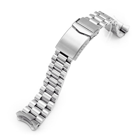 22mm Endmill compatible with Seiko 5 V-Clasp Brushed