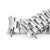 22mm Endmill 316L Stainless Steel Watch Band for Seiko 5, Brushed V-Clasp