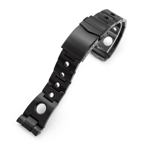 22mm Rollball compatible with Seiko New Turtles, V-Clasp, PVD Black