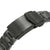 22mm Super-O Boyer 316L Stainless Steel Watch Band for Seiko 5 SRPD65K1, PVD Gun Color V-Clasp