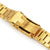 22mm Bandoleer 316L Stainless Steel Watch Band for Seiko new Turtles SRPC44, Full IP Gold V-Clasp
