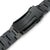 22mm Super-O Boyer 316L Stainless Steel Watch Band for Seiko SKX007, Diamond-like Carbon (DLC Black) V-Clasp Taikonaut Watch Bands