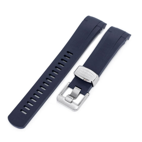 Dark Blue Curved End Rubber Strap for TUD BB M79230
