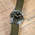 Olive Drab 16mm Canvas NATO Watch Strap by HAVESTON Straps, Brushed