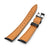 Q.R. 20mm Black CrocoCalf (Italian Croco Grain) , Semi-curved Watch Band