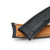 Q.R. 20mm Black CrocoCalf (Italian Croco Grain) , Semi-curved Watch Band