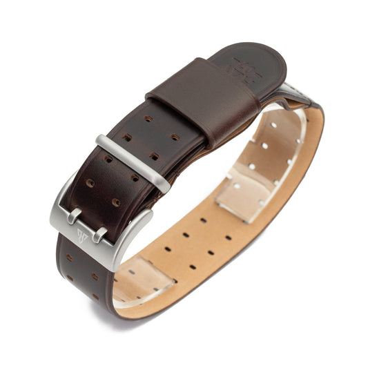 THE M-1907 Seal Brown Leather Watch Band by HAVESTON Straps