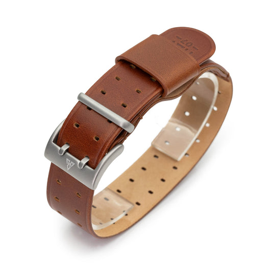 THE M-1907 Russet Brown Leather Watch Band by HAVESTON Straps