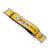 20mm Dirty Yellow Gunny X MT Moonswatch Q.R. Velcro Leather Watch Strap - Minimalist Snoopy