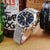 MiLTAT Q.R. Grey Suede Suede Leather Watch Band, Beige Stitch.