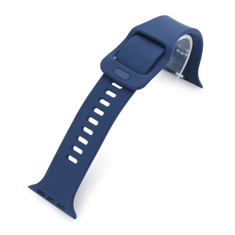 Blue Silicone Watch Band compatible with Apple Watch 42mm / 44mm / 45mm