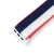 One-piece Navy Blue / White Hook & Loop Durable Nylon Watch Band compatible with Apple Watch 44mm / 45mm models