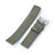 Straight Quick Release Canvas Watch Strap in Military Green, 20mm or 22mm