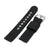 Black Premium Nylon Weaved Quick Release Watch Band with Eyelet