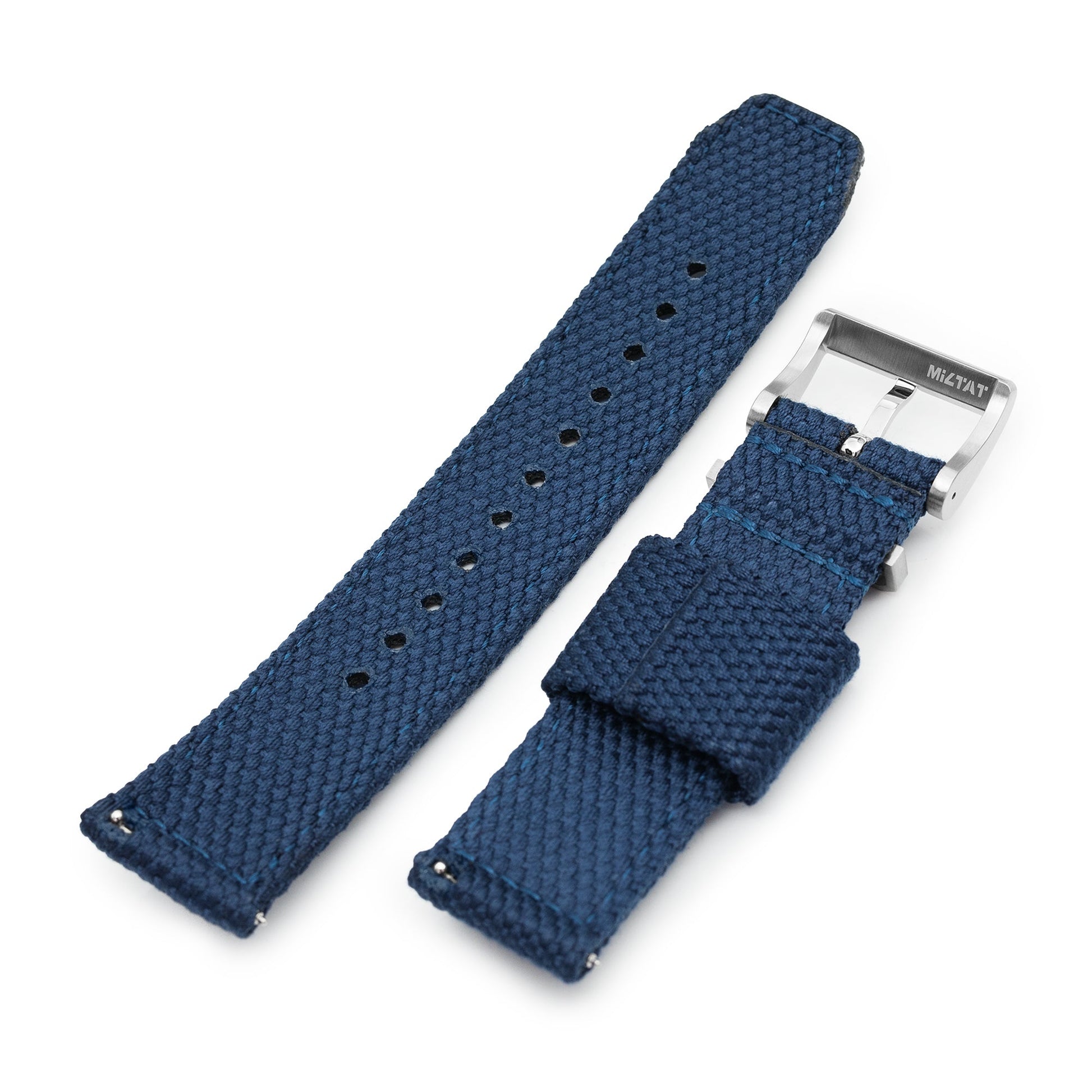 Navy Blue Premium Nylon Honeycomb Weave Quick release Watch Strap