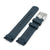 22mm Crafter Blue - CB10-F Blue FKM Rubber Curved Lug Watch Band for Seiko 5 Sports 42.5mm SRPD models