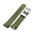 CB10 Green Camouflage Curved End Rubber for Seiko SKX007