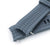 22mm Crafter Blue - CB11 Grey Rubber Curved Lug Watch Strap compatible with Seiko SKX007