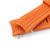 22mm Crafter Blue - CB11 Orange Rubber Curved Lug Watch Strap compatible with Seiko SKX007